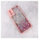 Maskica Frame Glitter za Xiaomi Redmi 9T/Note 9 4G/9 Power roze