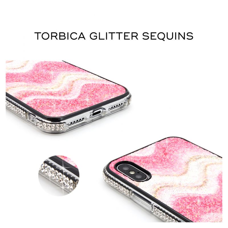 Maskica Glitter Sequins za Samsung N970F Galaxy Note 10 ljubicasta