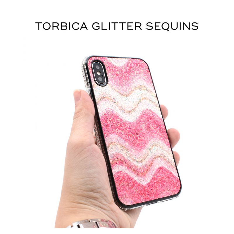 Maskica Glitter Sequins za Samsung N970F Galaxy Note 10 ljubicasta