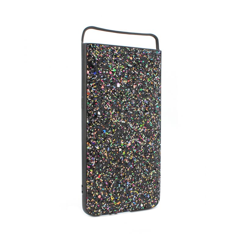 Maskica Glitter za Samsung A805F Galaxy A80 crna