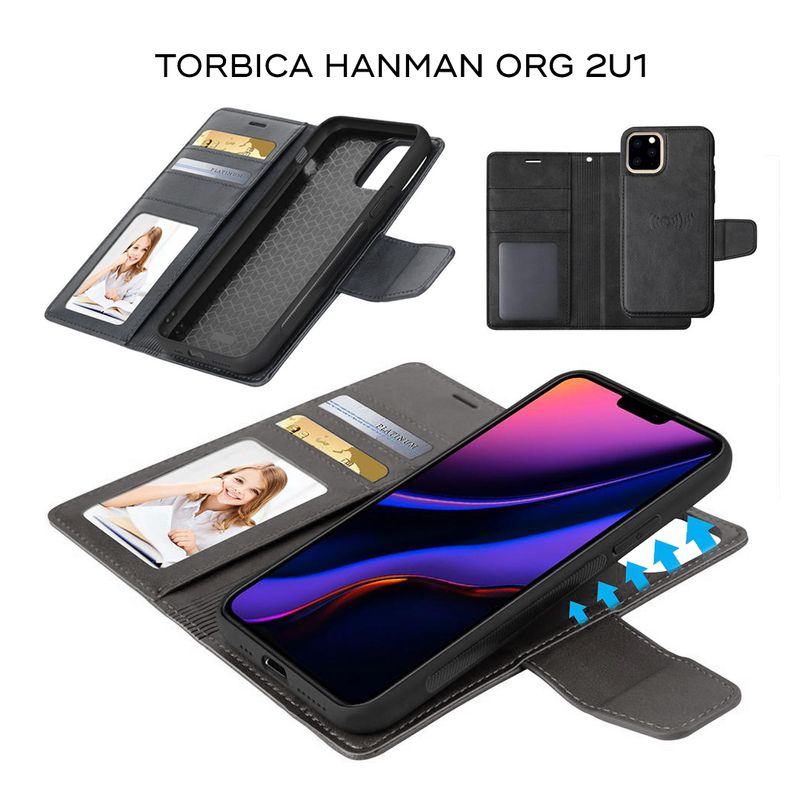 Maskica Hanman Canvas ORG 2u1 za iPhone 11 6.1 crna