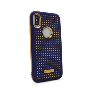 Maskica Hot Dots za iPhone X tamno plava