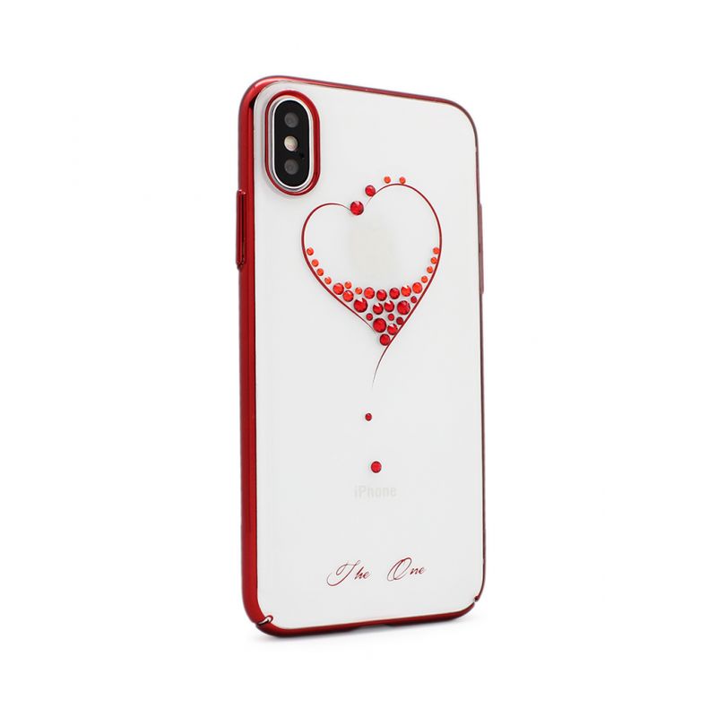 Maskica Kavaro New Swarovski za iPhone X My lovely heart red