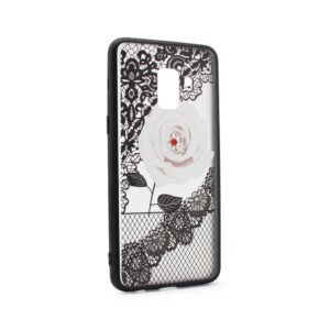 Maskica Lace Flower za Samsung A530F Galaxy A8 2018 bela