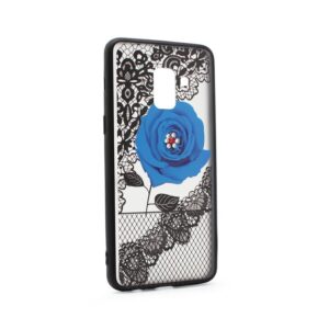 Maskica Lace Flower za Samsung A530F Galaxy A8 2018 plava