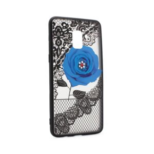 Maskica Lace Flower za Samsung A730F Galaxy A8 Plus 2018 plava