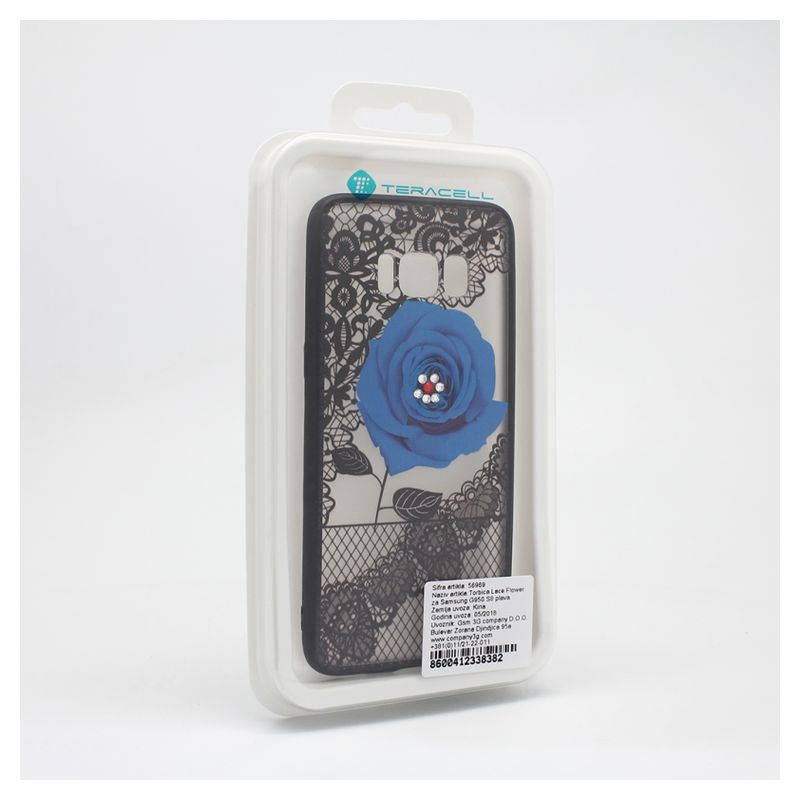 Maskica Lace Flower za Samsung G950 S8 plava