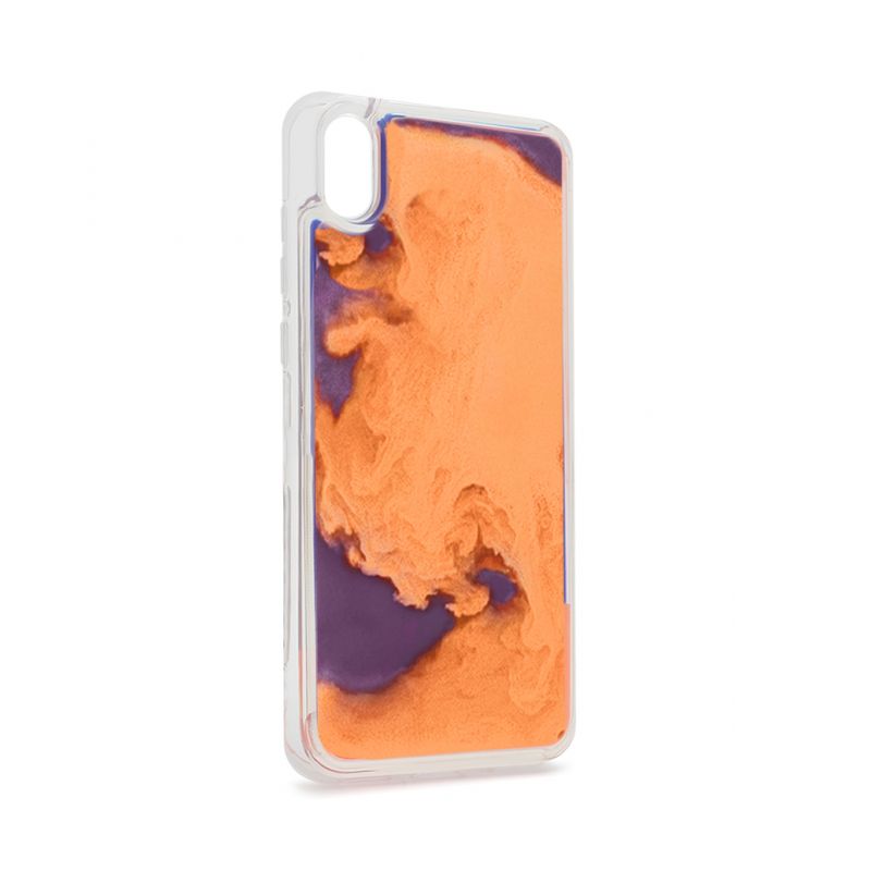 Maskica Liquid color za Huawei Y5 2019/Honor 8S 2019/2020 ljubicasto-narandzasta