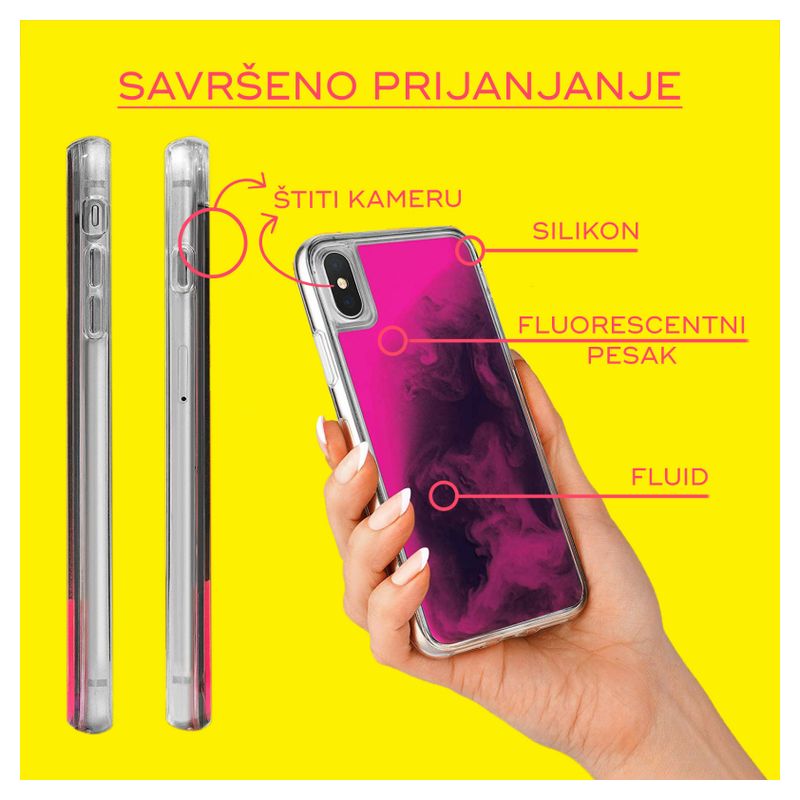 Maskica Liquid color za Huawei Y5 2019/Honor 8S 2019/2020 ljubicasto-narandzasta