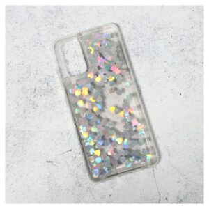 Maskica Liquid Heart za Samsung A325F Galaxy A32 4G (EU) srebrna