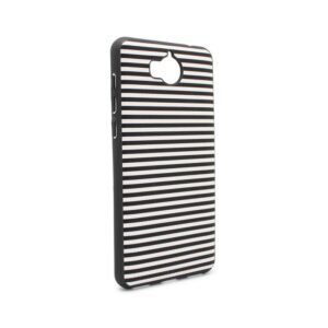 Maskica Luo Stripes za Huawei Y5 2017/Y6 2017 crna