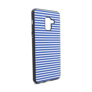 Maskica Luo Stripes za Samsung A530F Galaxy A8 2018 plava