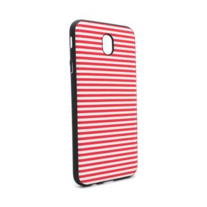 Maskica Luo Stripes za Samsung J730F Galaxy J7 2017 (EU) crvena