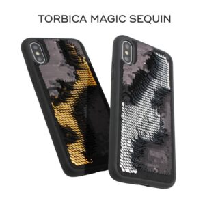 Maskica Magic Sequin za iPhone X/XS srebrna