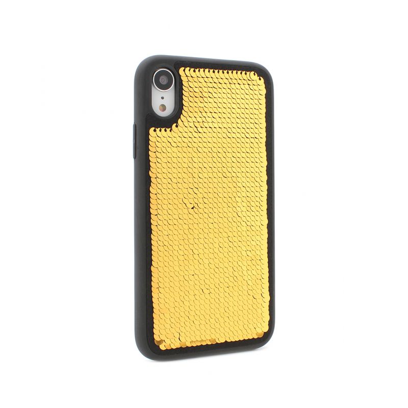 Maskica Magic Sequin za iPhone XR zlatna