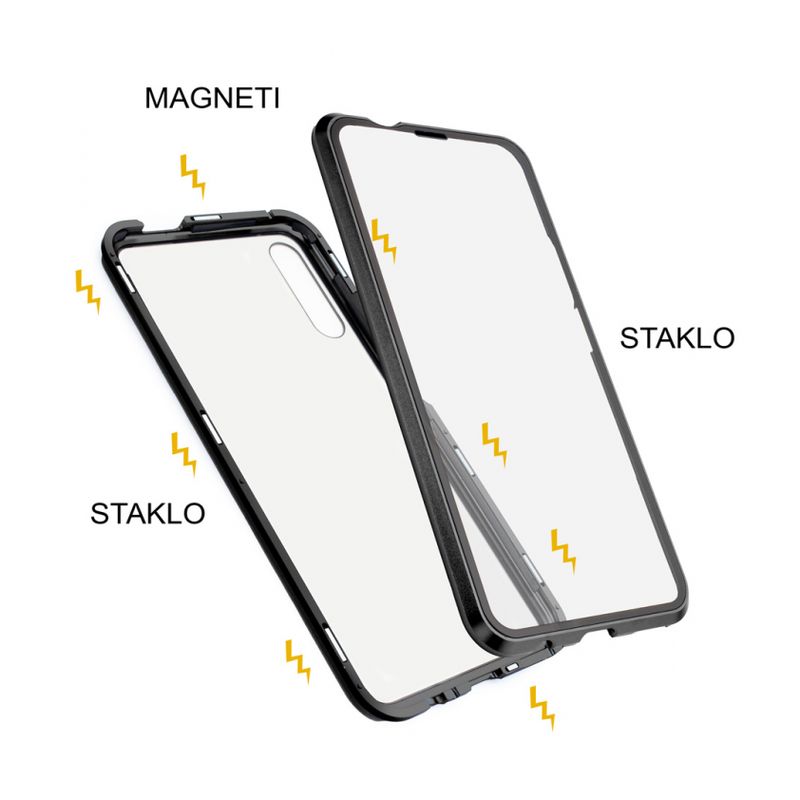 Maskica Magnetic exclusive 360 za Huawei P smart Pro 2019/Honor 9X Pro crna