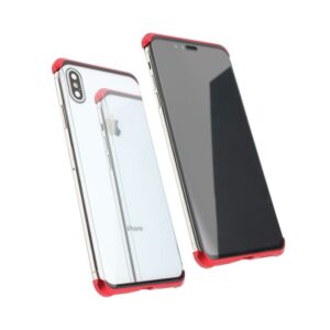 Maskica Magnetic Full Glass 360 za iPhone XS Max crvena
