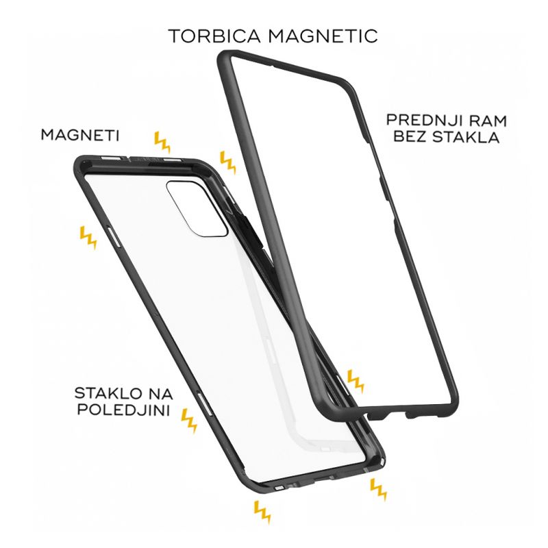 Maskica Magnetic za Samsung A515F Galaxy A51 crna