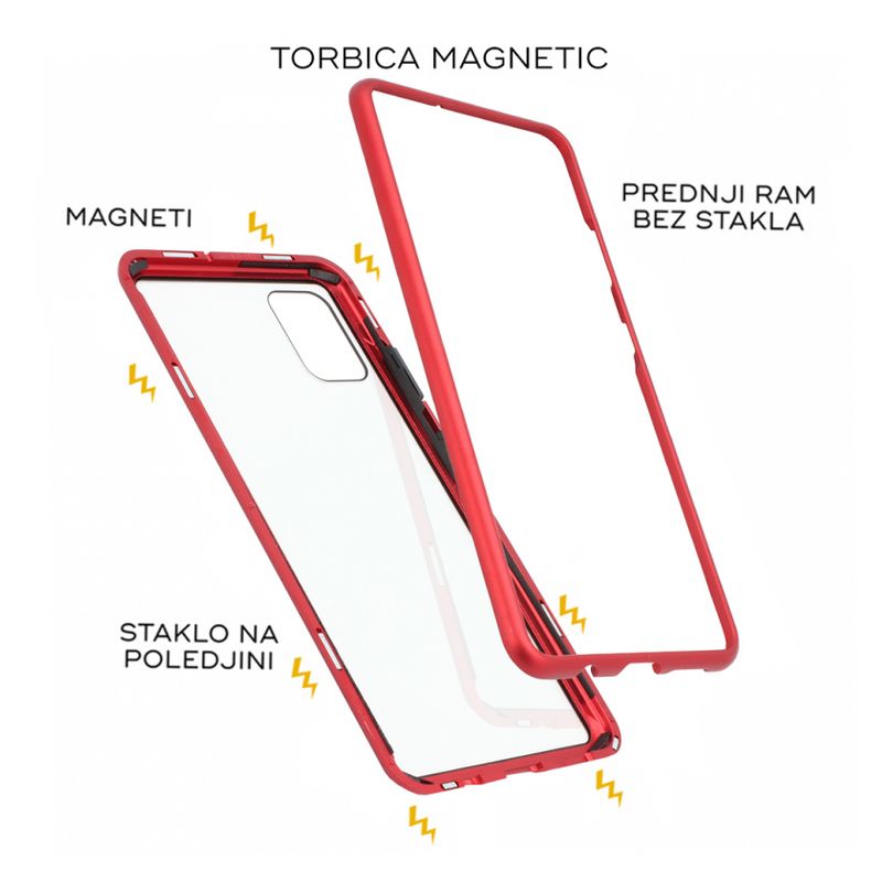 Maskica Magnetic za Samsung A515F Galaxy A51 crvena