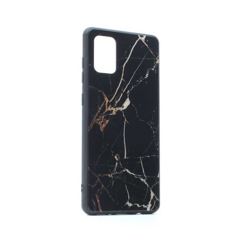 Maskica Marble za Samsung A715F Galaxy A71 crna