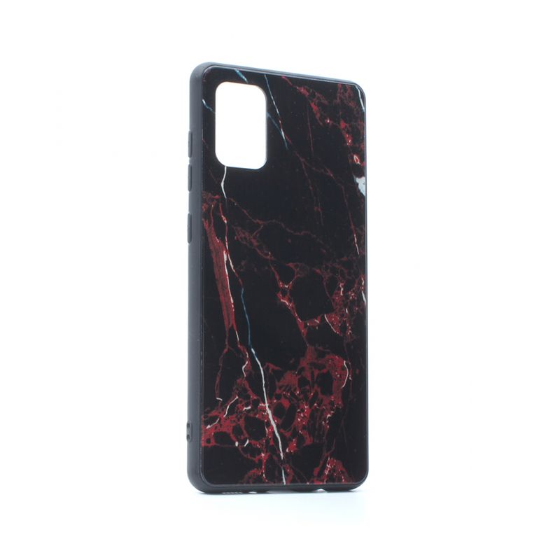 Maskica Marble za Samsung A715F Galaxy A71 crvena