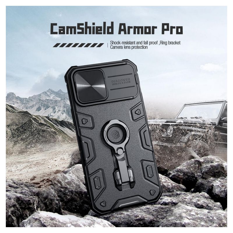 Maskica Nillkin CamShield Armor Pro za iPhone 13 Pro Max 6.7 plava
