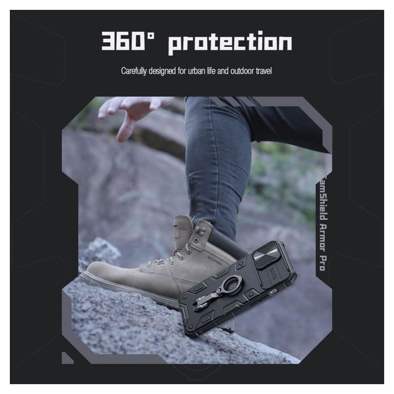 Maskica Nillkin CamShield Armor Pro za iPhone 13 Pro Max 6.7 plava