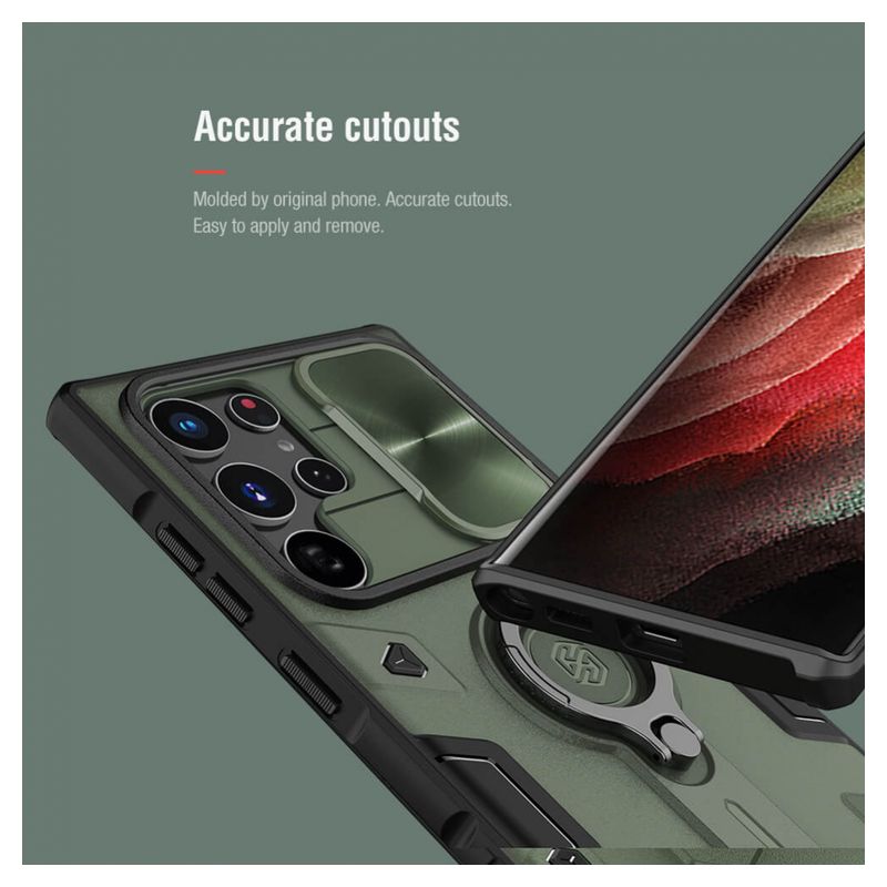 Maskica Nillkin CamShield Armor za Samsung S908B Galaxy S22 Ultra 5G plava