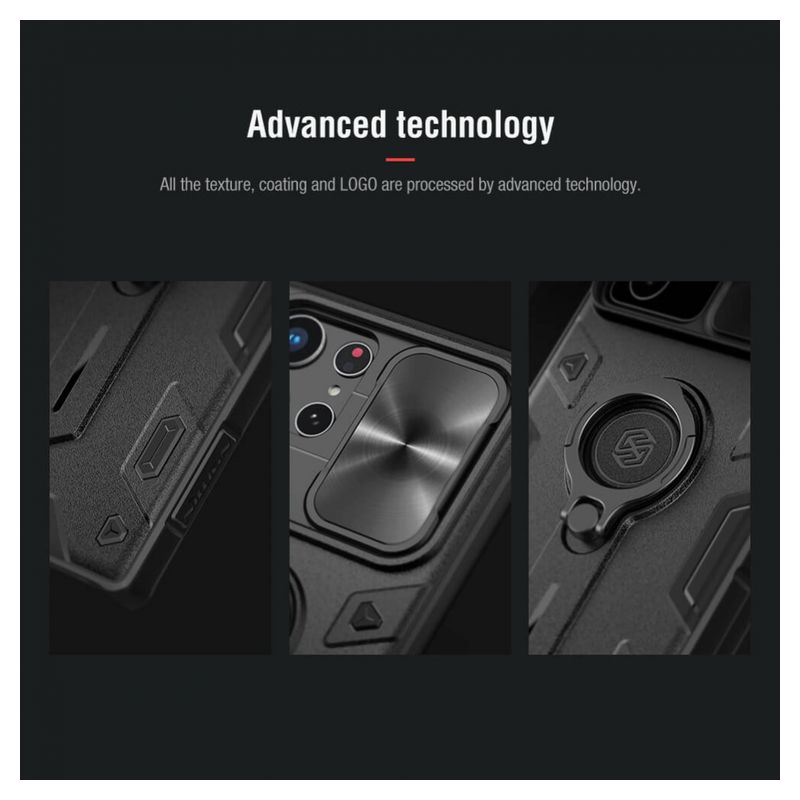 Maskica Nillkin CamShield Armor za Samsung S908B Galaxy S22 Ultra 5G plava