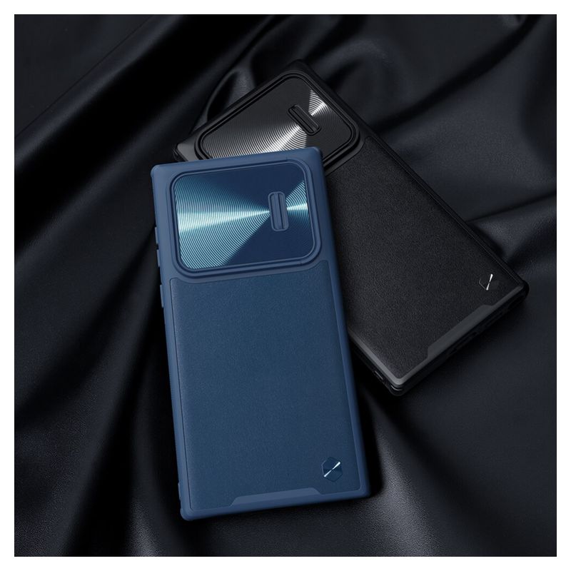 Maskica Nillkin CamShield Leather S za Samsung S908B Galaxy S22 Ultra 5G crna