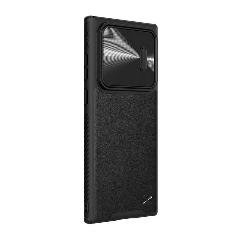 Maskica Nillkin CamShield Leather S za Samsung S908B Galaxy S22 Ultra 5G crna