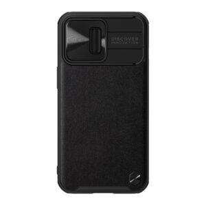Maskica Nillkin CamShield Leather za iPhone 13 Pro 6.1 crna
