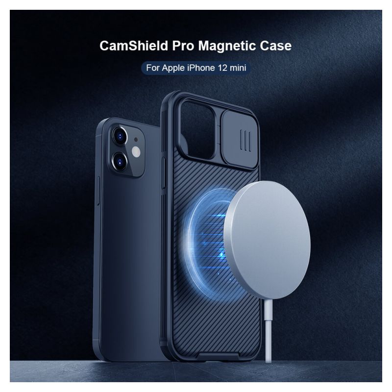 Maskica Nillkin CamShield Pro Magnetic za iPhone 12 Mini 5.4 plava