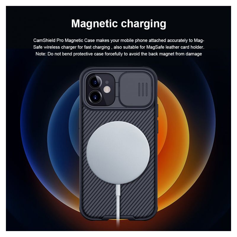 Maskica Nillkin CamShield Pro Magnetic za iPhone 12 Mini 5.4 plava