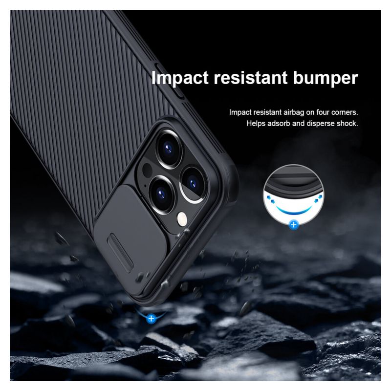 Maskica Nillkin CamShield Pro Magnetic za iPhone 13 Pro 6.1 crna
