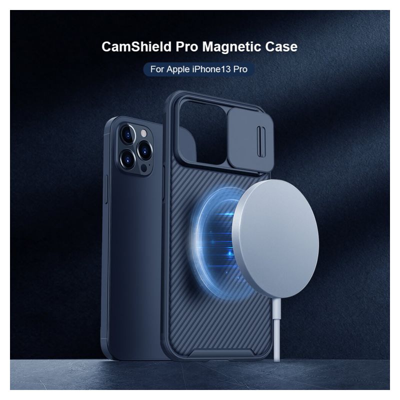 Maskica Nillkin CamShield Pro Magnetic za iPhone 13 Pro 6.1 crna