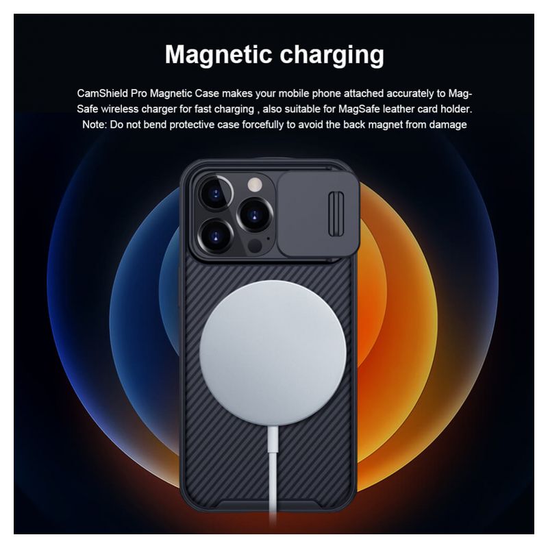 Maskica Nillkin CamShield Pro Magnetic za iPhone 13 Pro 6.1 crna