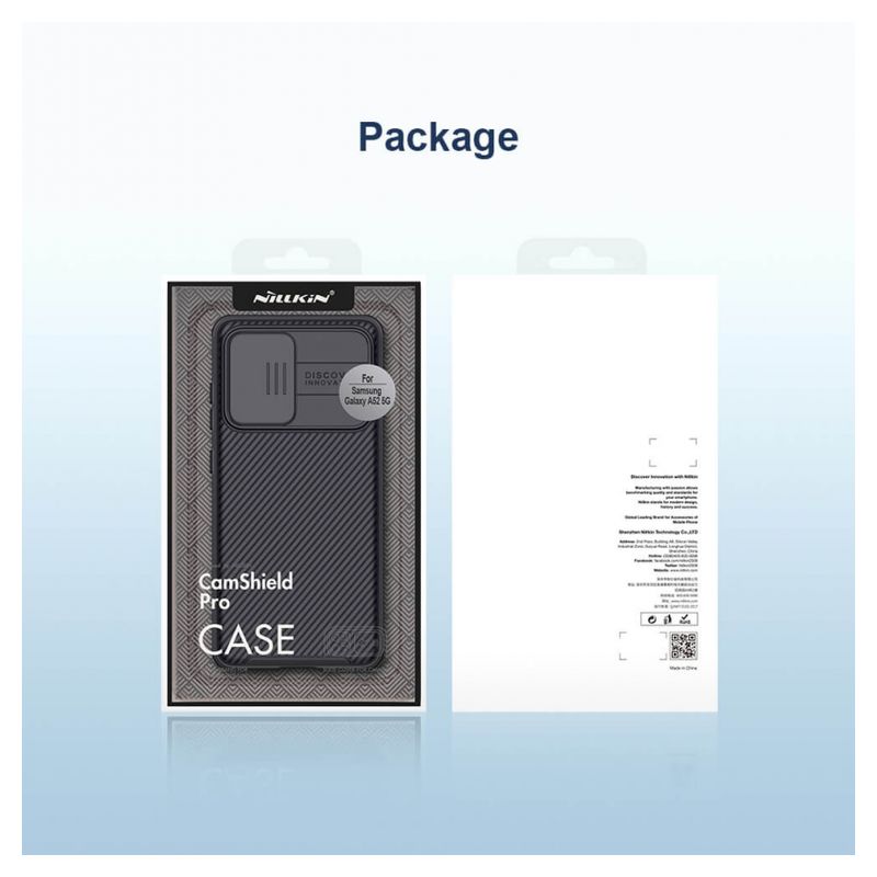 Maskica Nillkin CamShield Pro za Samsung A525F/A526B/A528B Galaxy A52 4G/A52 5G/A52s 5G crna