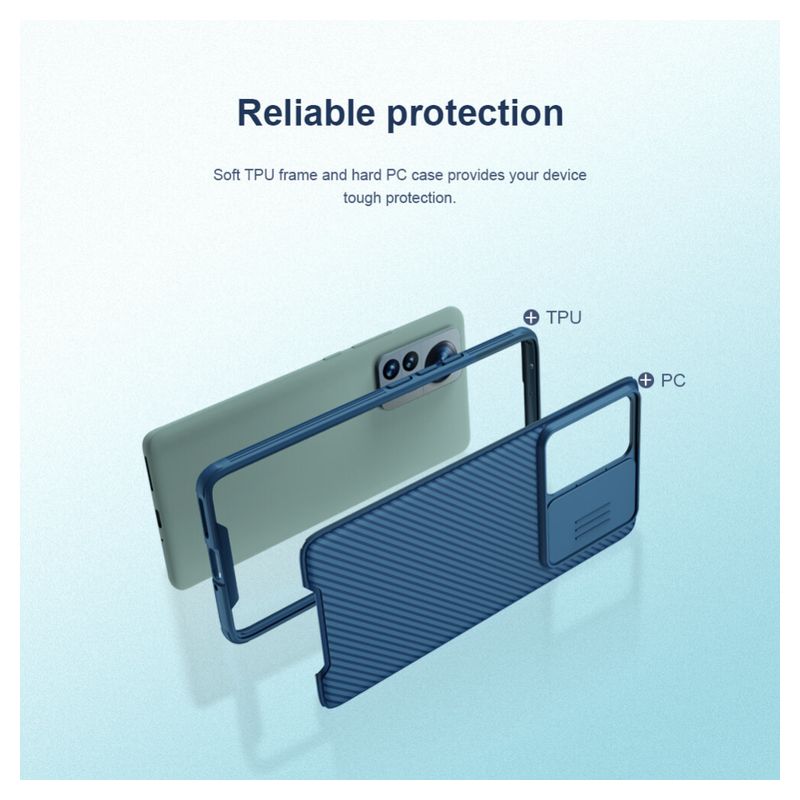 Maskica Nillkin CamShield Pro za Xiaomi 12 Pro zelena