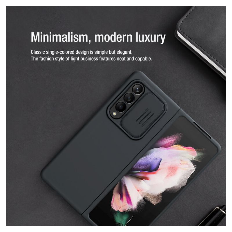 Maskica Nillkin CamShield Silky za Samsung Z Fold 3 crna