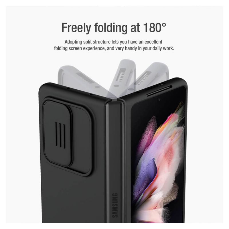 Maskica Nillkin CamShield Silky za Samsung Z Fold 3 zelena