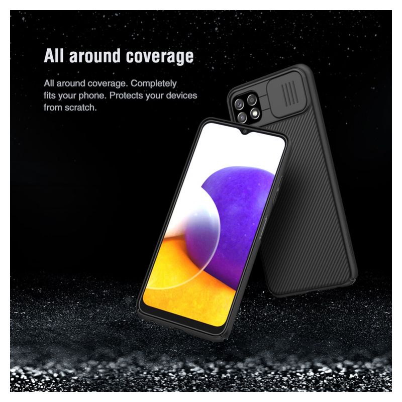 Maskica Nillkin CamShield za Samsung A226B Galaxy A22 5G crna