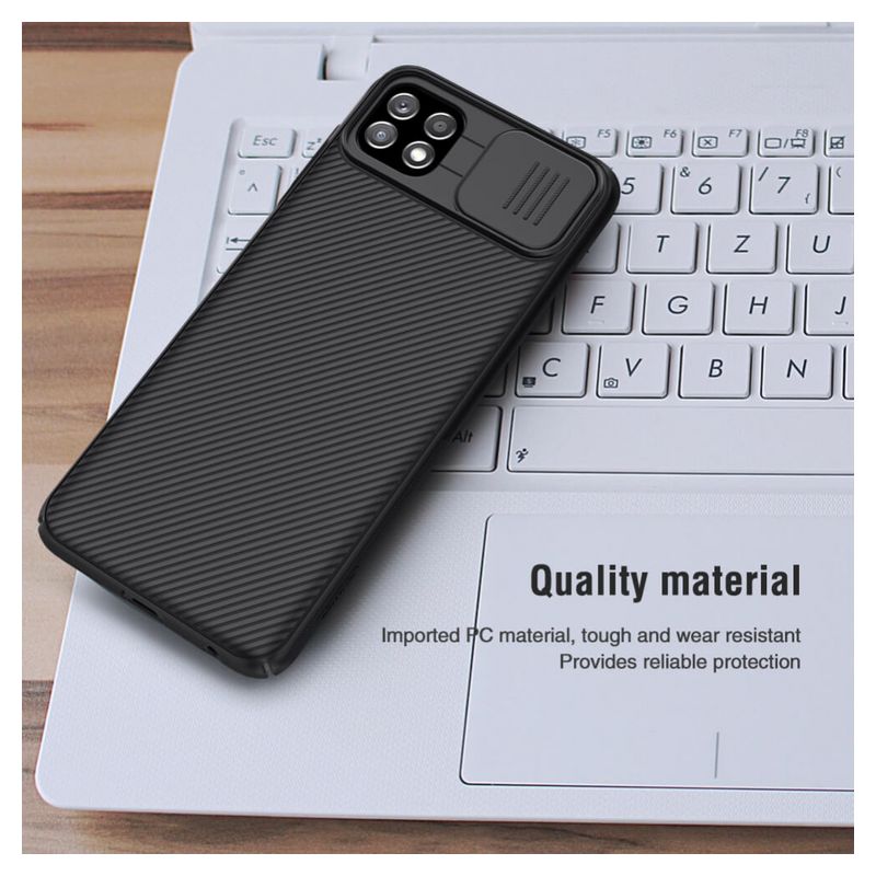 Maskica Nillkin CamShield za Samsung A226B Galaxy A22 5G crna