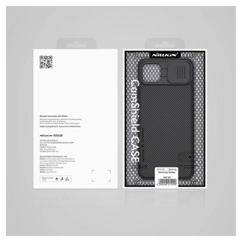 Maskica Nillkin CamShield za Samsung A226B Galaxy A22 5G crna