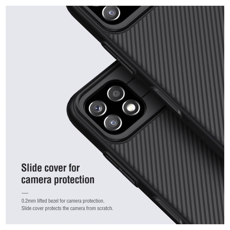 Maskica Nillkin CamShield za Samsung A226B Galaxy A22 5G crna