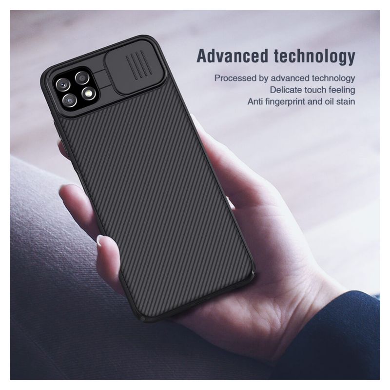 Maskica Nillkin CamShield za Samsung A226B Galaxy A22 5G crna