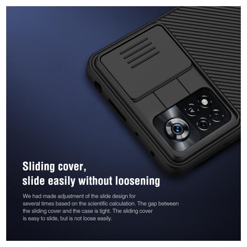 Maskica Nillkin CamShield za Xiaomi Poco X4 pro 5G plava