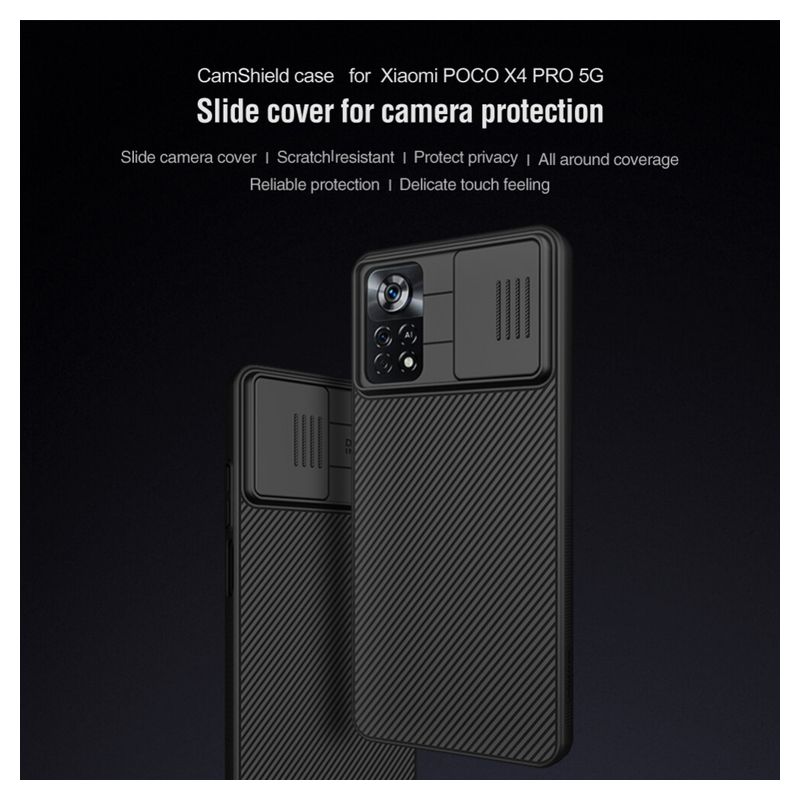 Maskica Nillkin CamShield za Xiaomi Poco X4 pro 5G plava