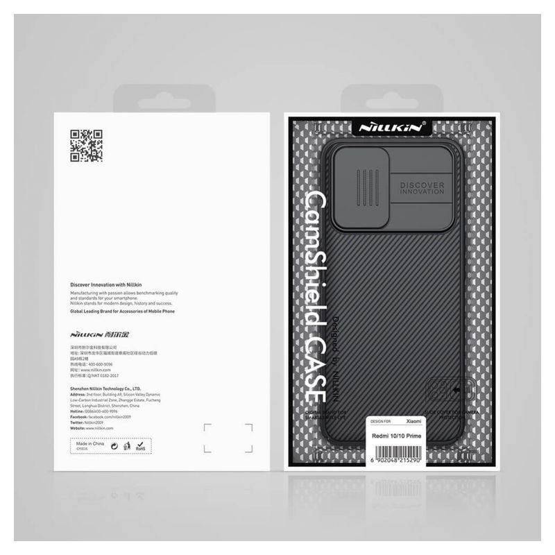 Maskica Nillkin CamShield za Xiaomi Redmi 10/10 Prime crna