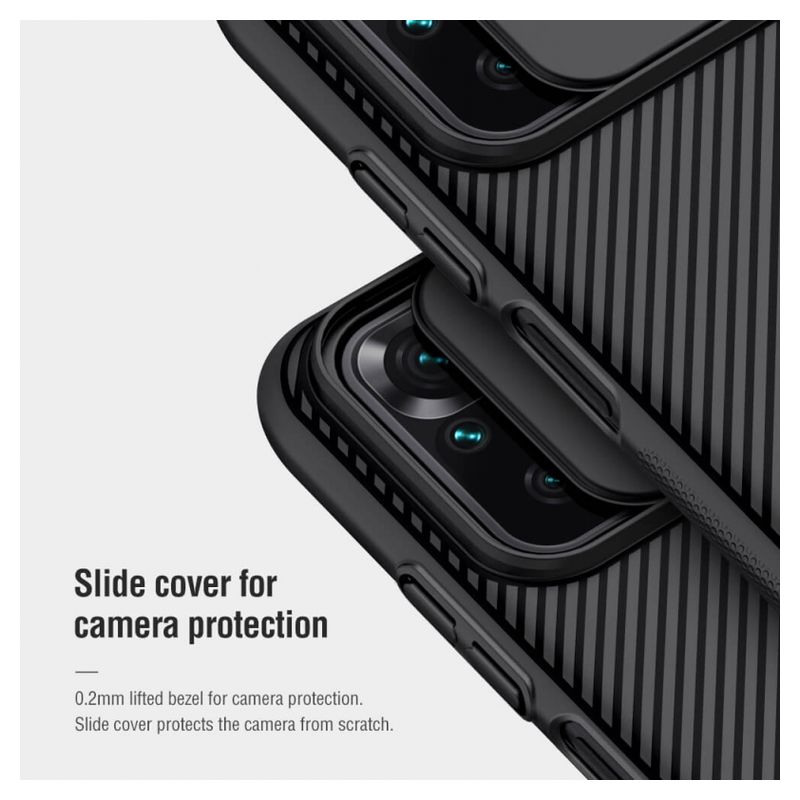 Maskica Nillkin CamShield za Xiaomi Redmi Note 10 4G/10s crna